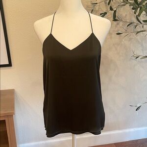 Express Chocolate Brown V-Neck Spaghetti Strap Camisole